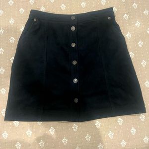 Abercrombie & Fitch faux suede mini skirt